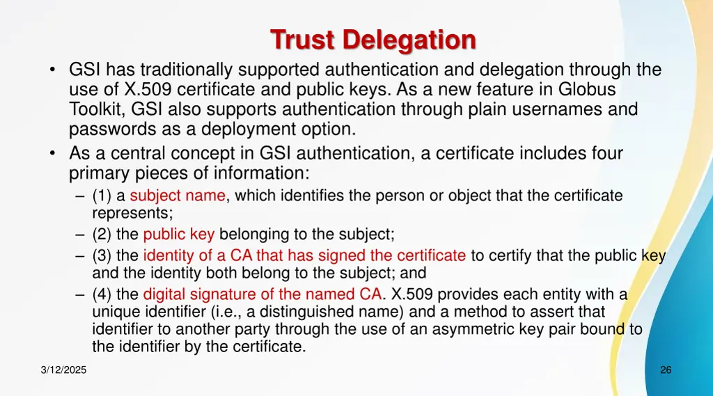 trust delegation