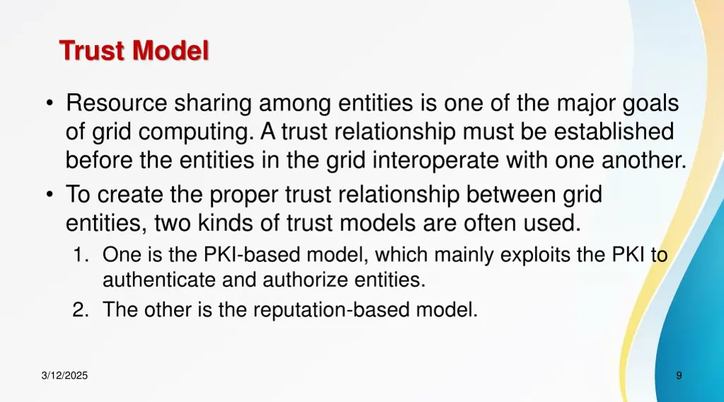 trust model