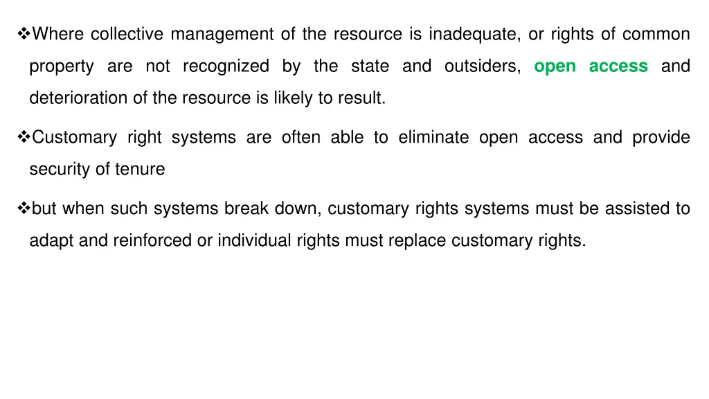 where collective management of the resource