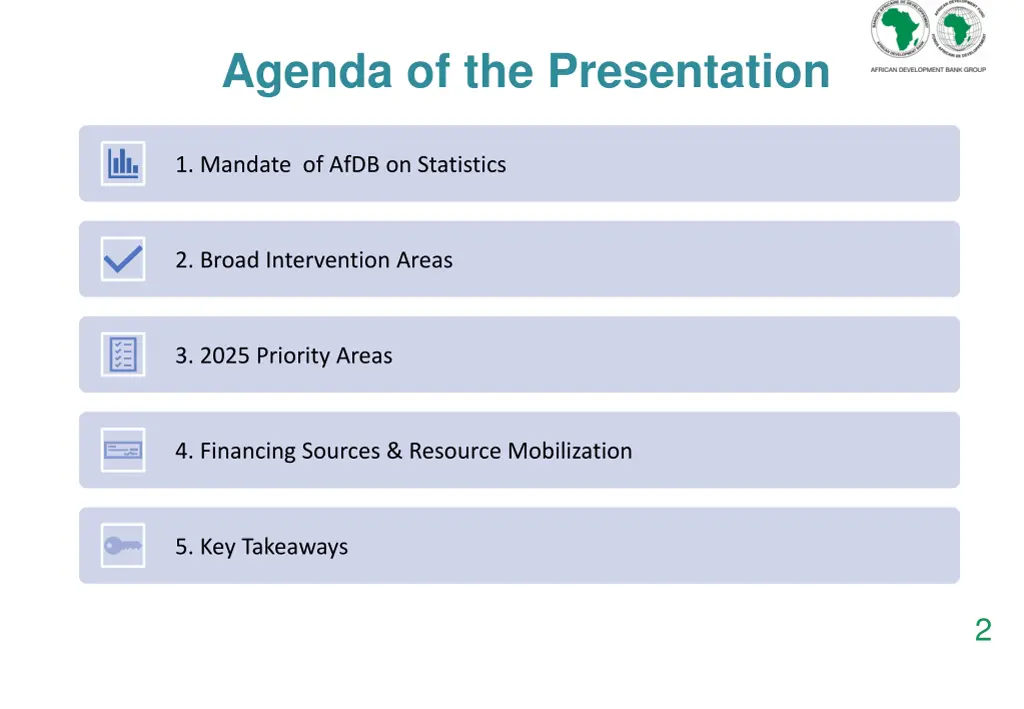 agenda of the presentation