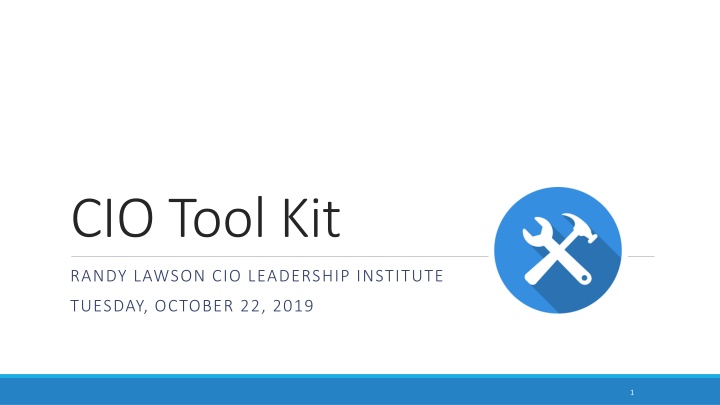 cio tool kit