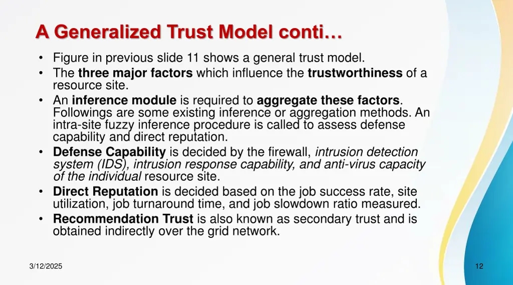 a generalized trust model conti