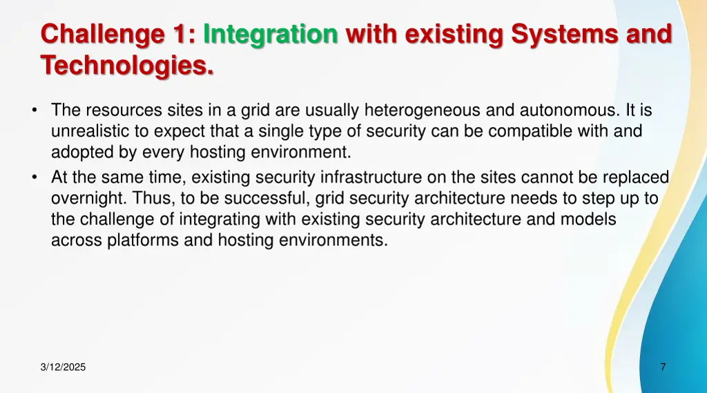 challenge 1 integration with existing systems