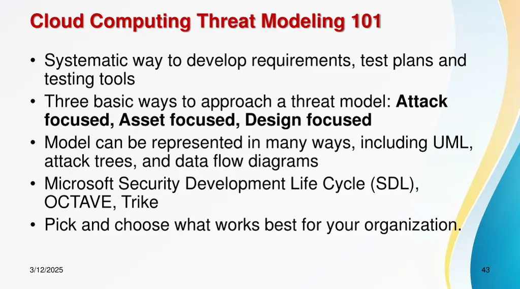 cloud computing threat modeling 101