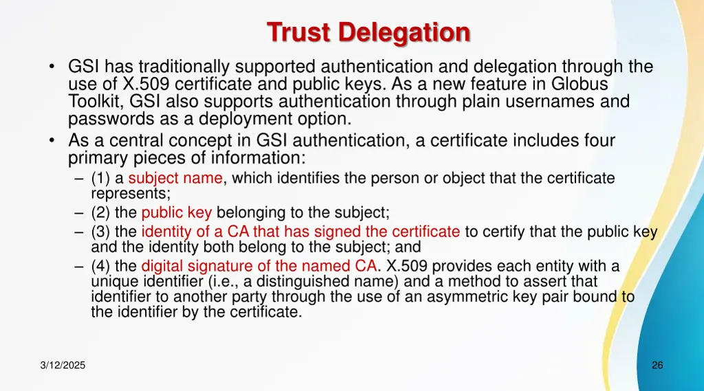 trust delegation
