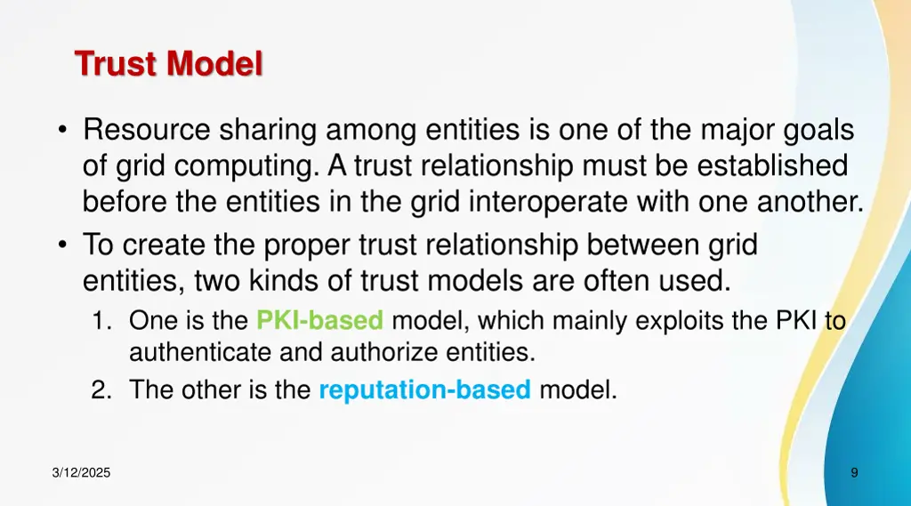 trust model