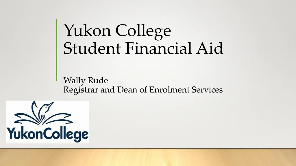 yukon college student financial aid