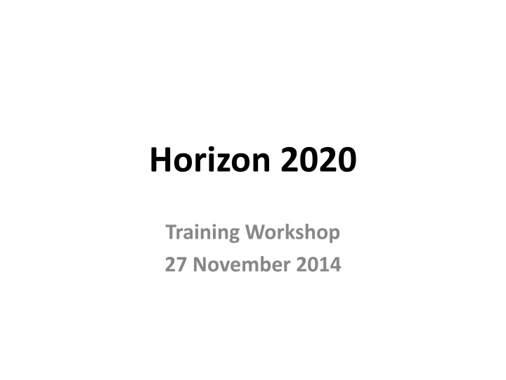 horizon 2020