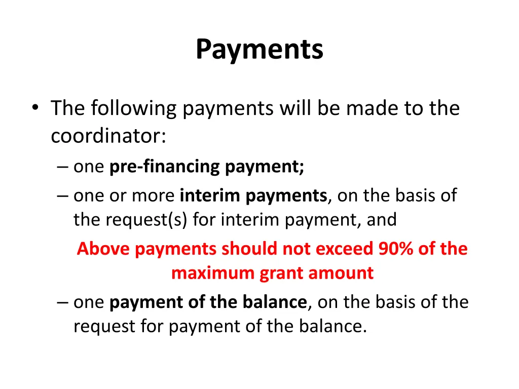 payments