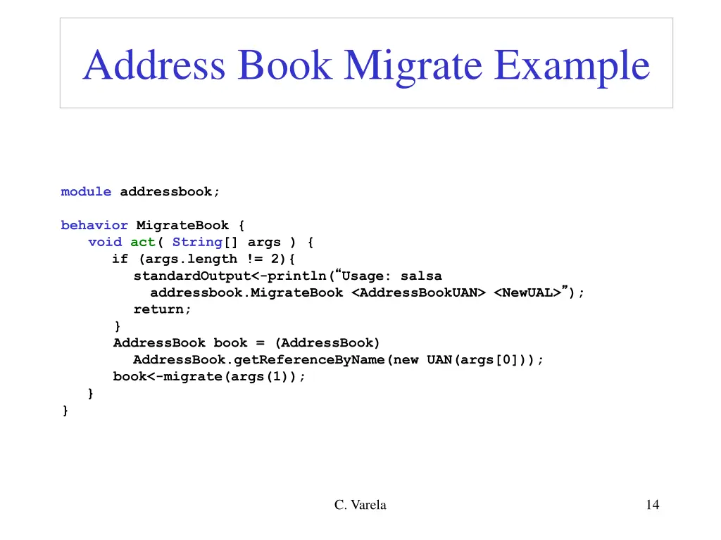 address book migrate example