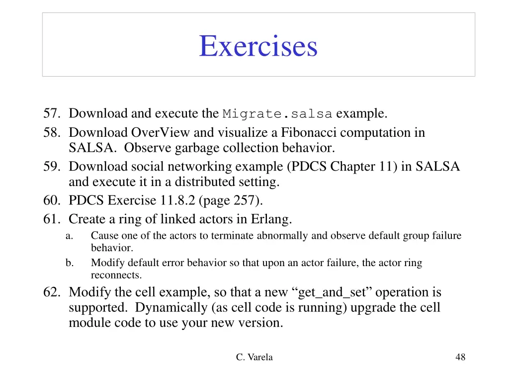 exercises