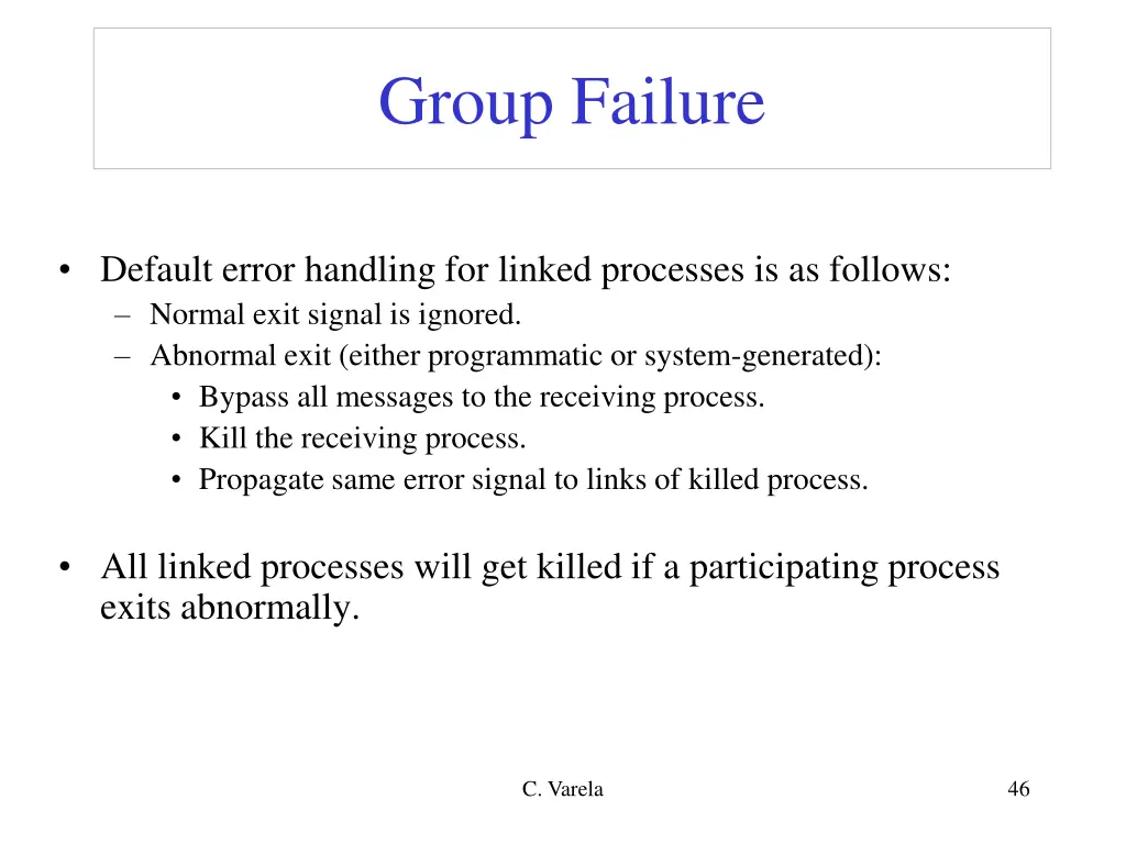 group failure