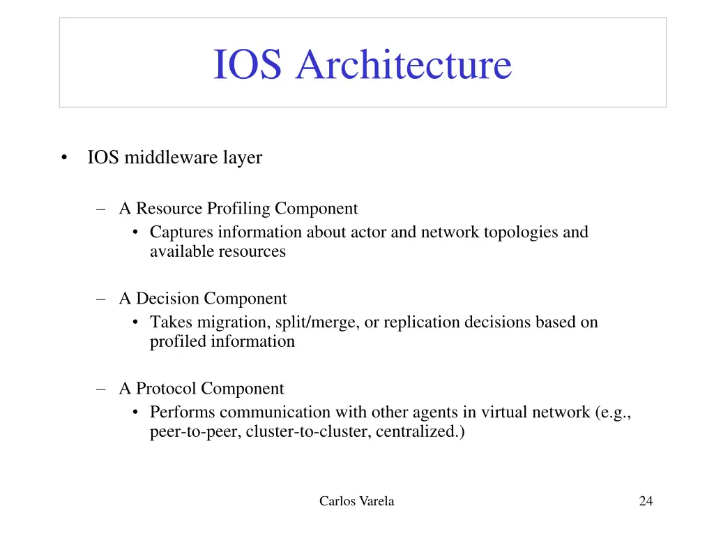 ios architecture