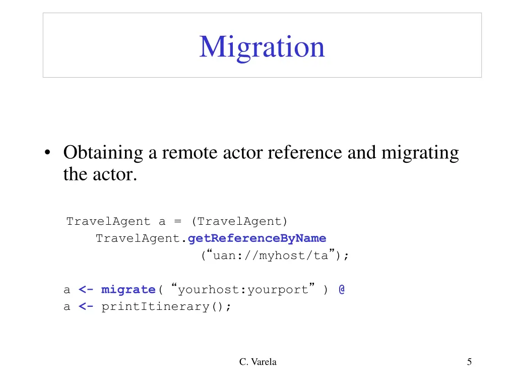 migration