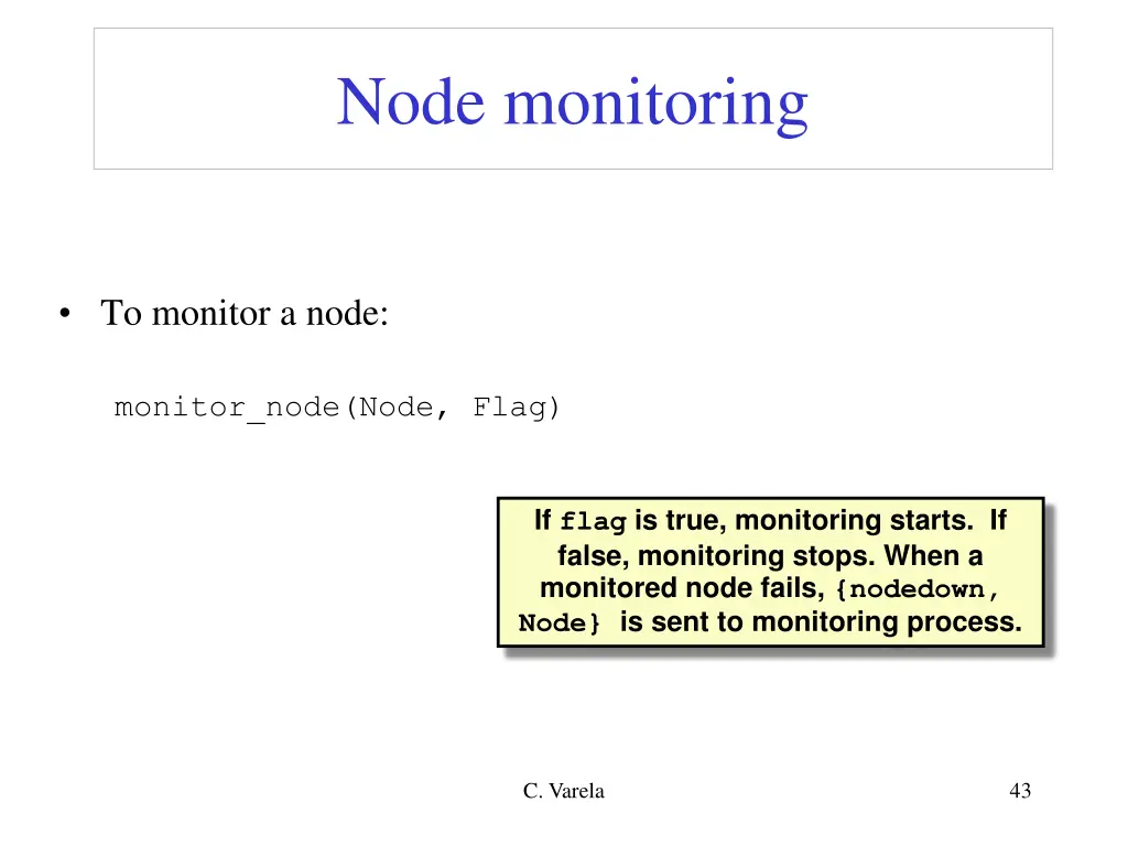 node monitoring