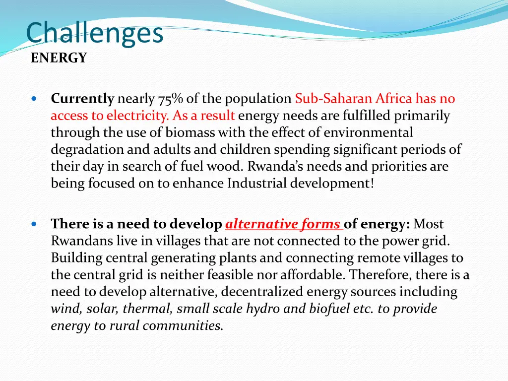 challenges energy