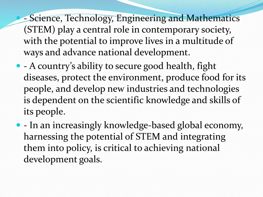 science technology engineering and mathematics