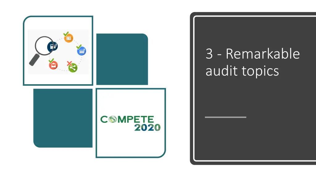 3 remarkable audit topics