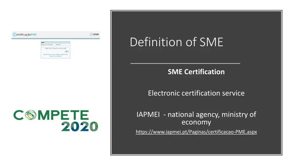 definition of sme
