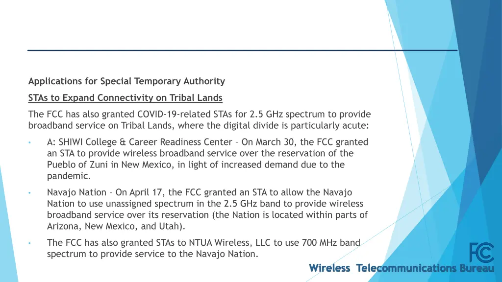applications for special temporary authority 1