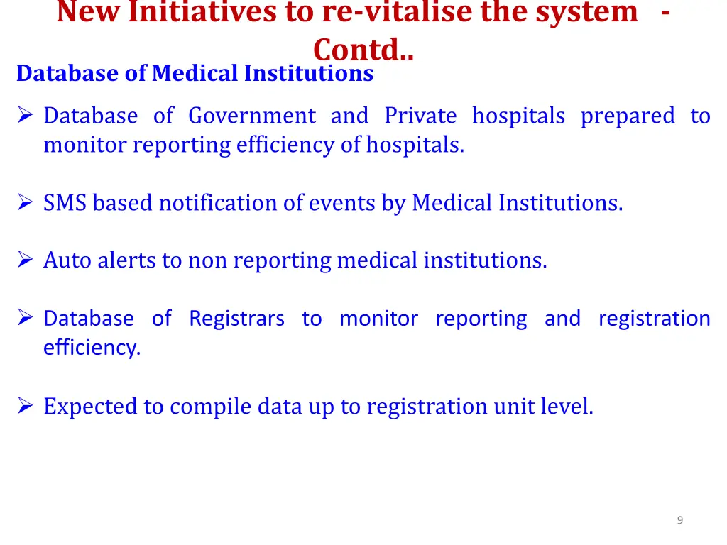 database of medical institutions