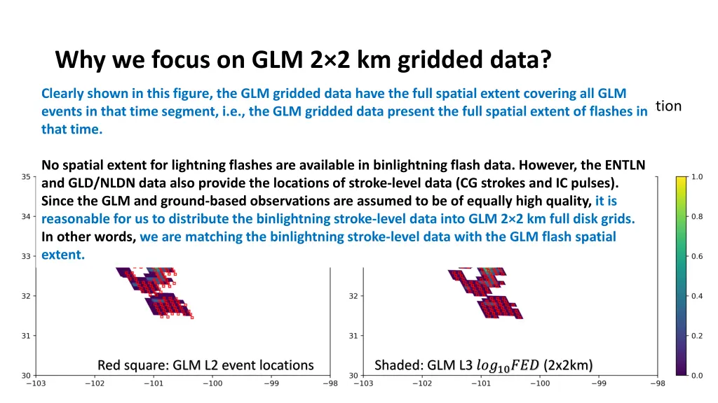 why we focus on glm 2 2 km gridded data