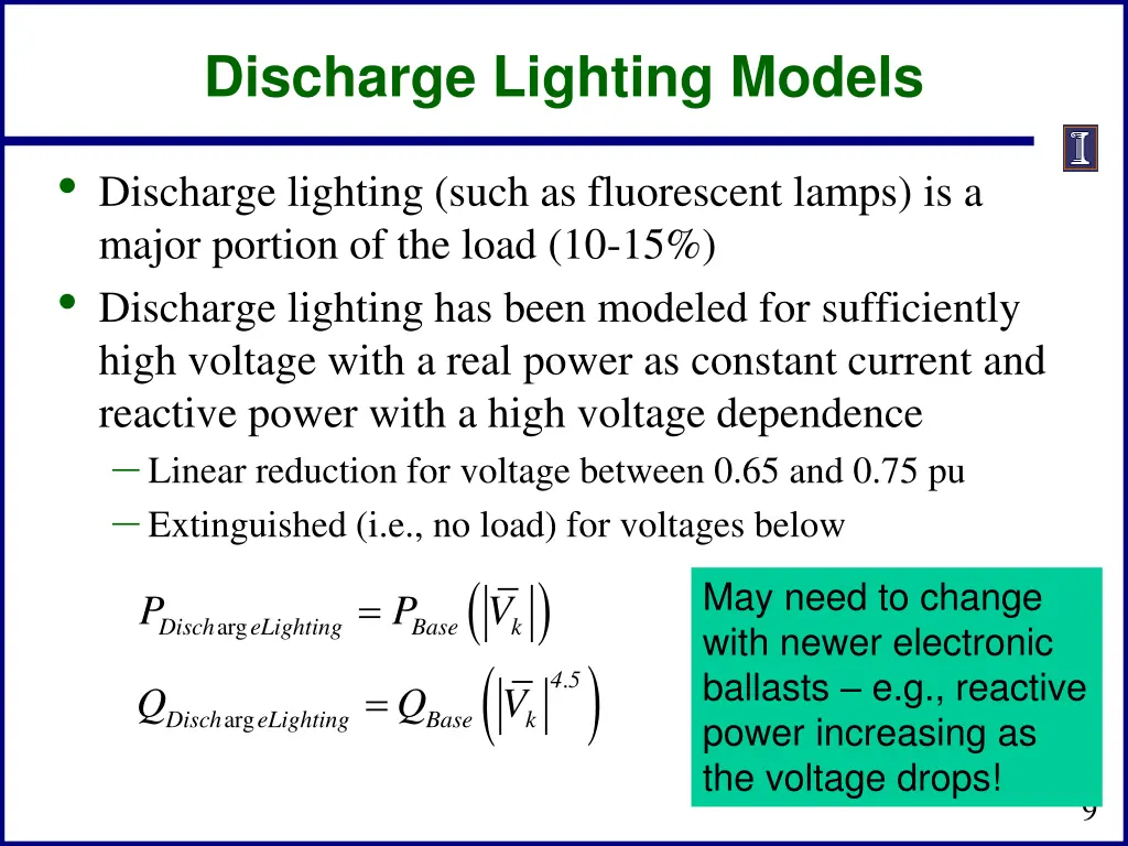 discharge lighting models
