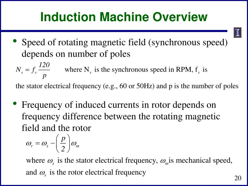 induction machine overview