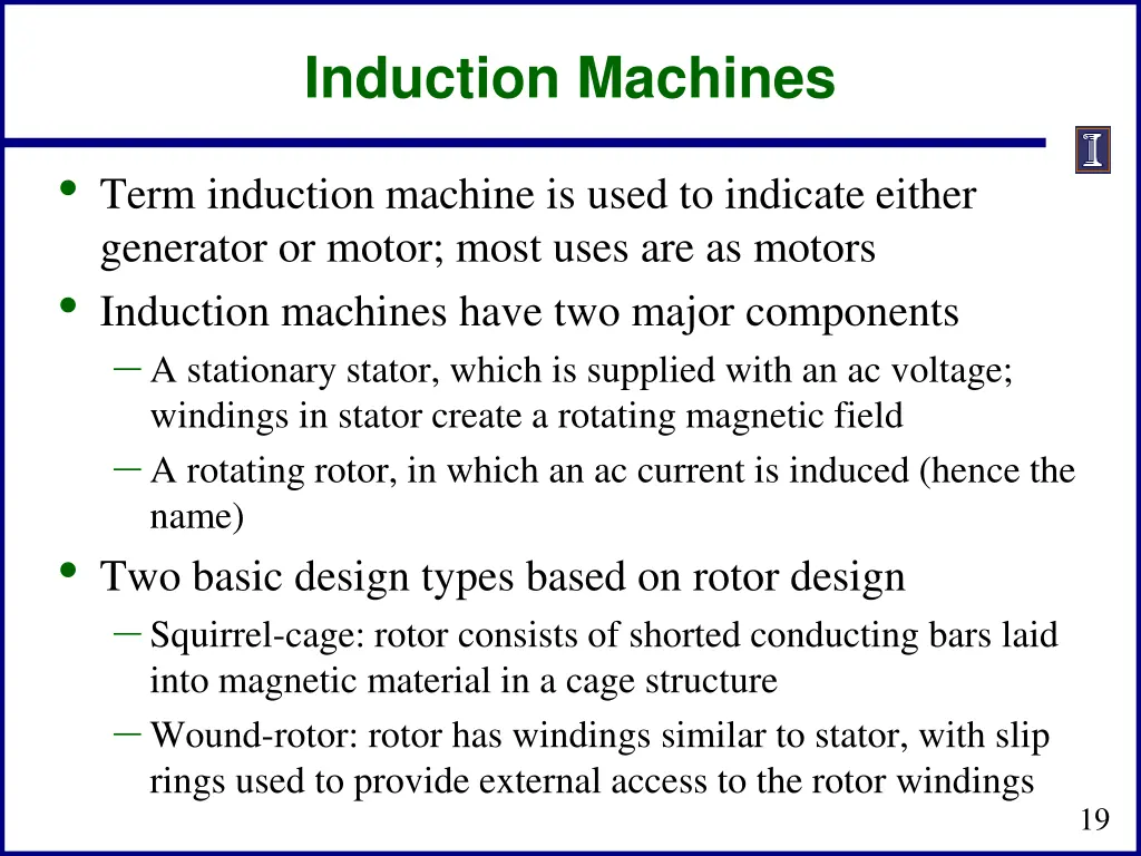 induction machines
