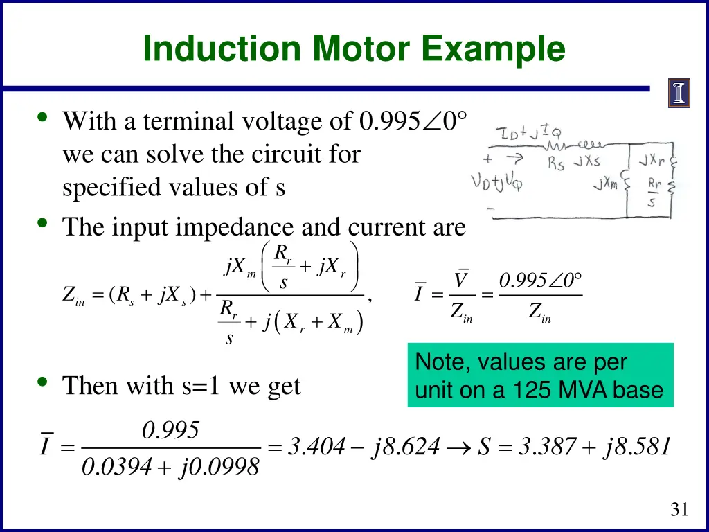 induction motor example 1