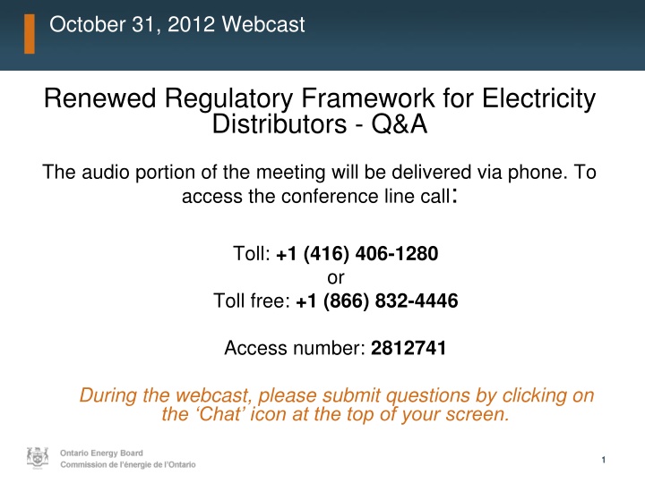 october 31 2012 webcast