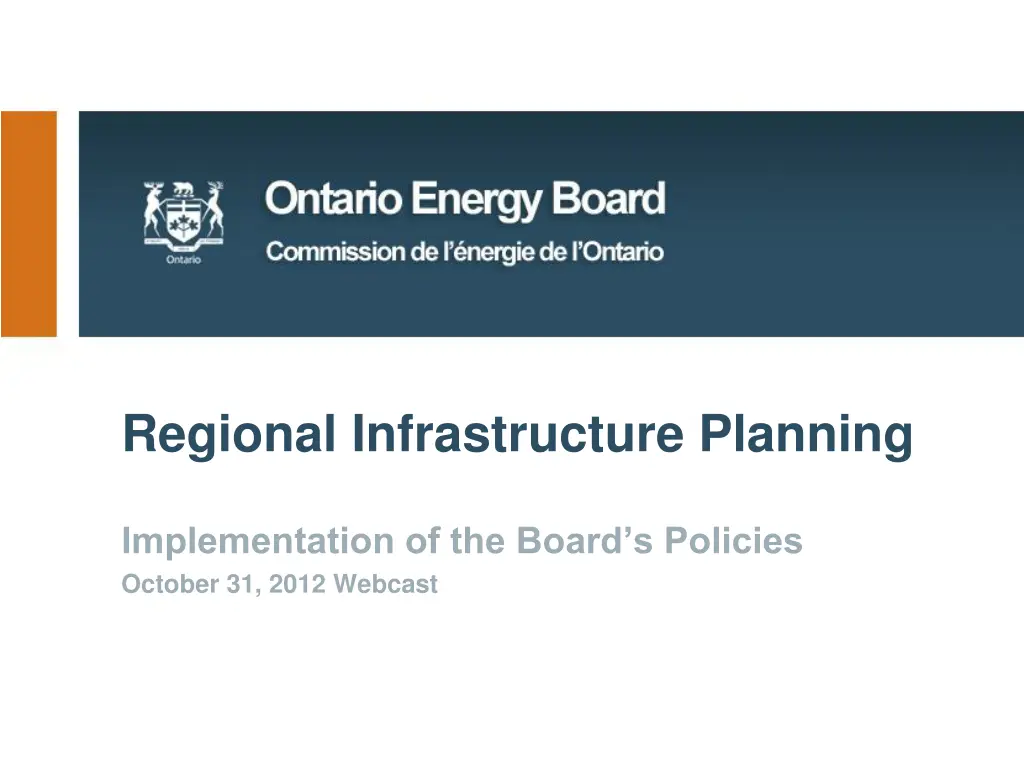 regional infrastructure planning