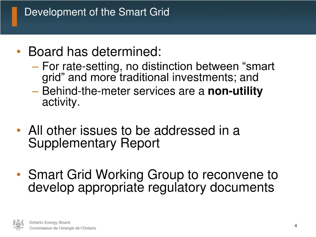 development of the smart grid 1