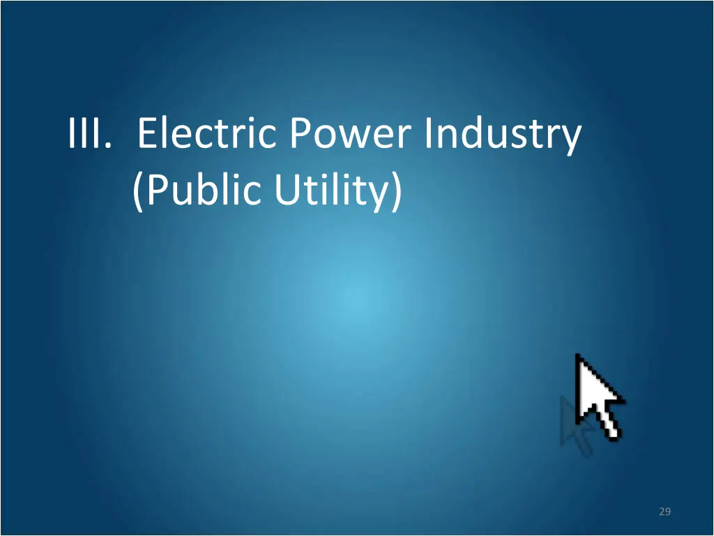 iii electric power industry public utility