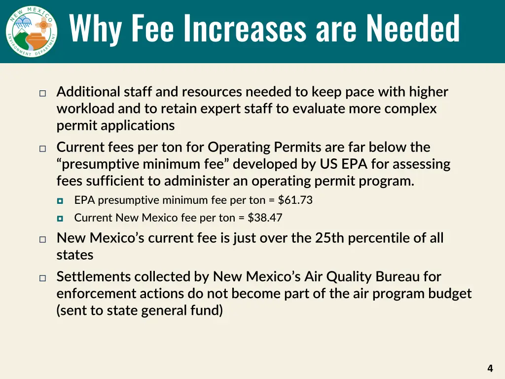 why fee increases are needed 1
