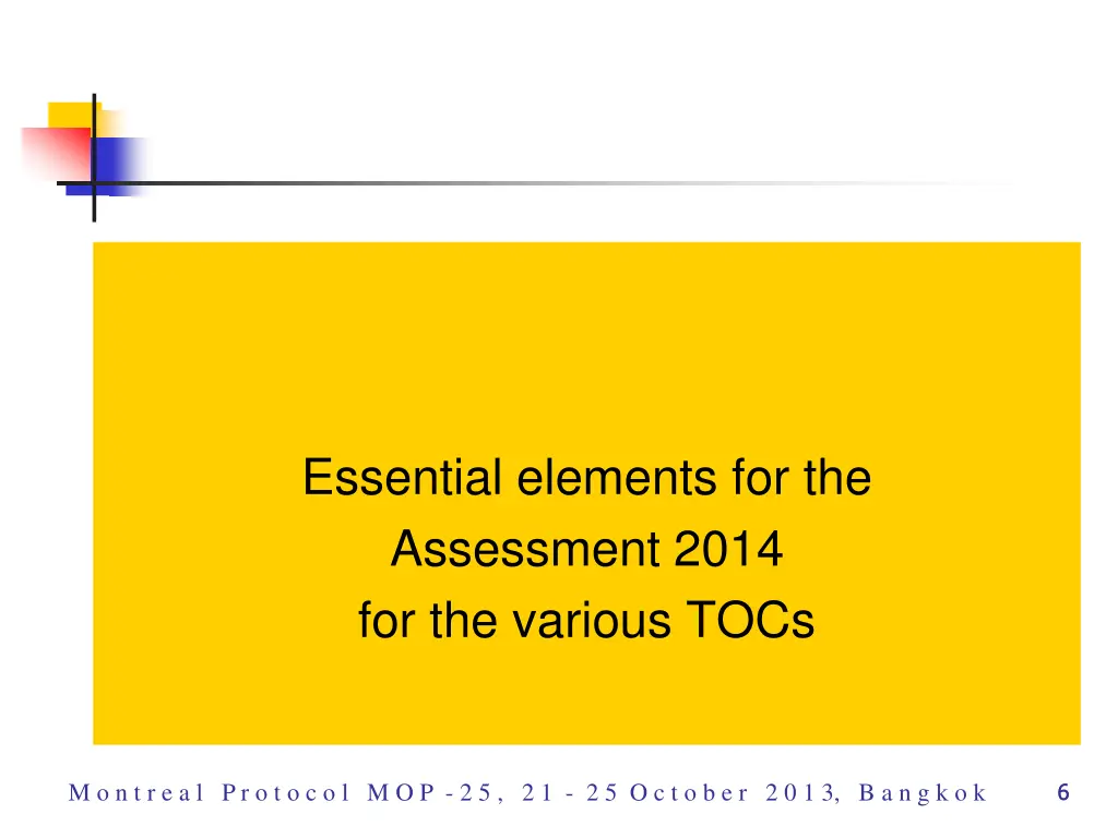 essential elements for the assessment 2014