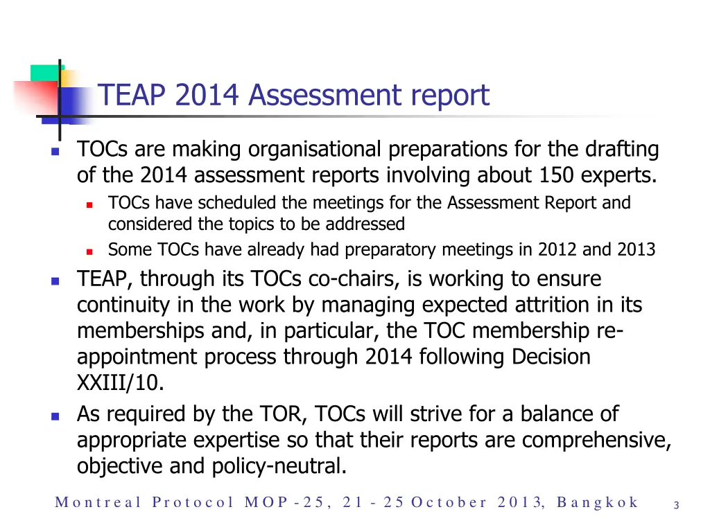 teap 2014 assessment report