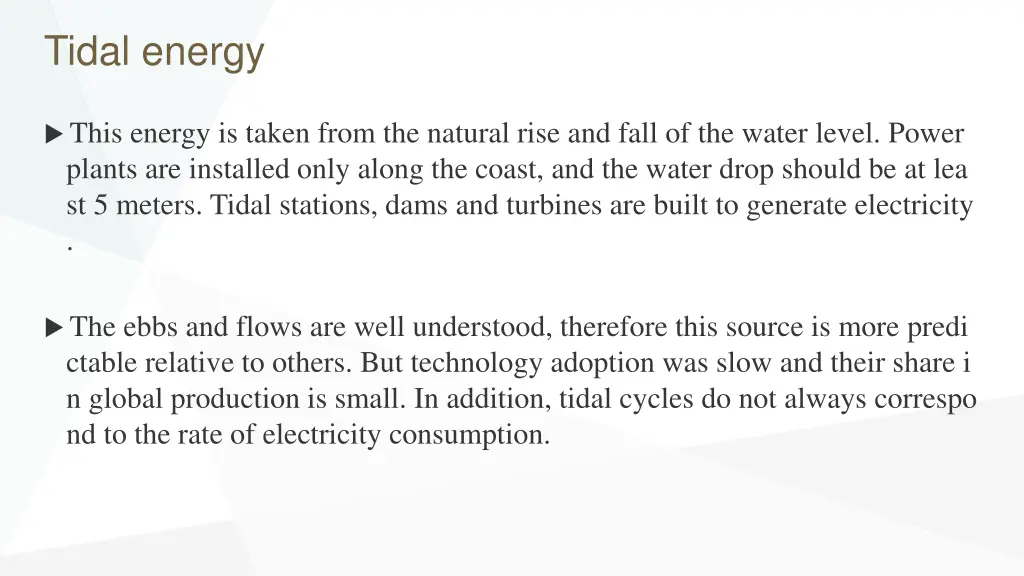 tidal energy