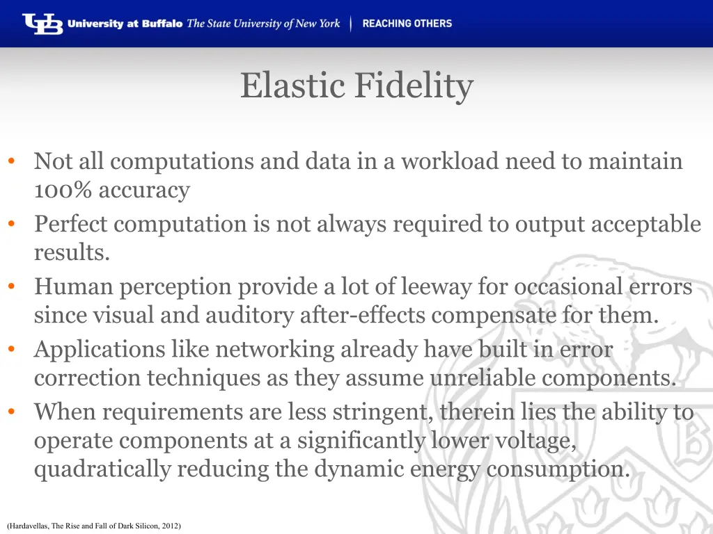 elastic fidelity
