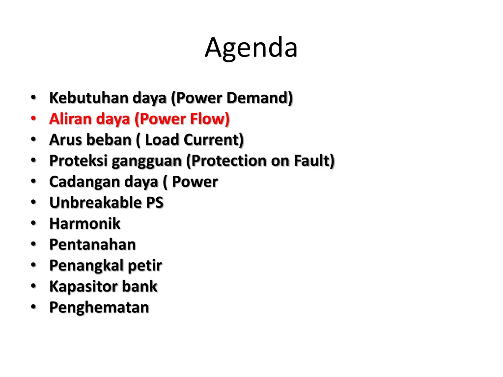 agenda