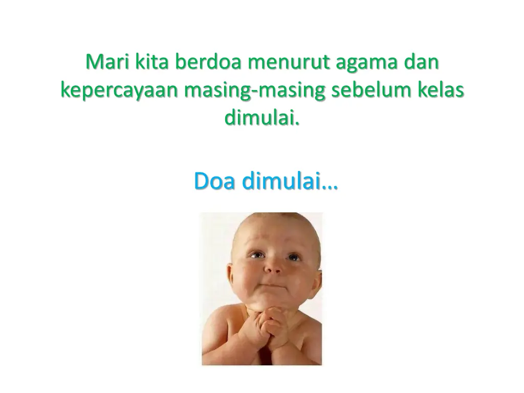 mari kita berdoa menurut agama dan kepercayaan