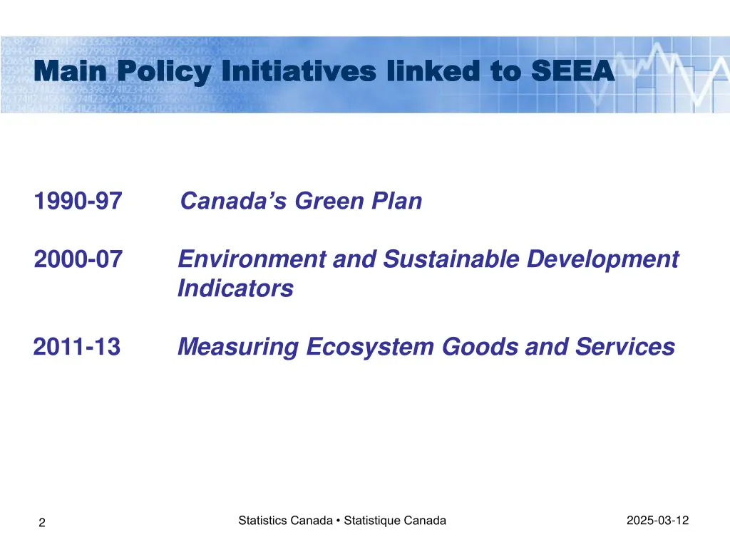 main policy initiatives linked to seea main