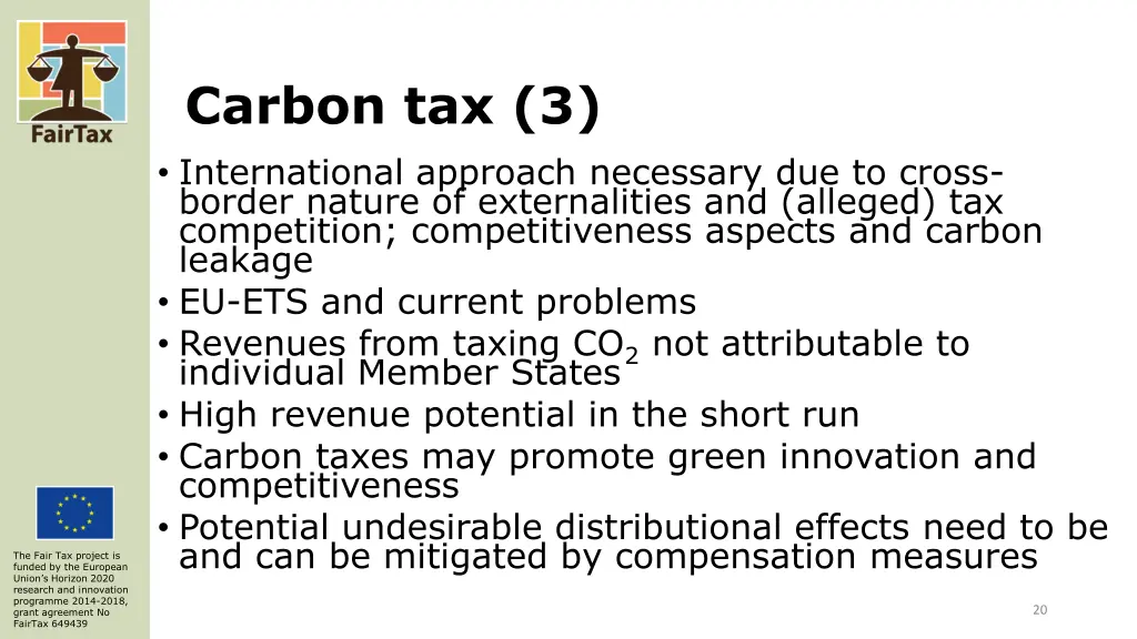 carbon tax 3 international approach necessary