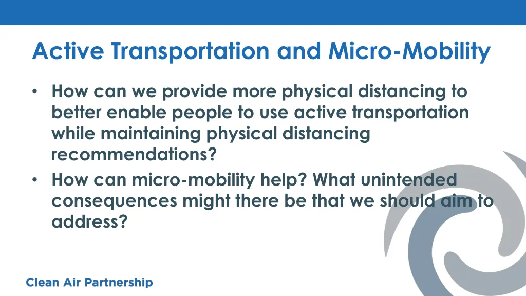 active transportation and micro mobility