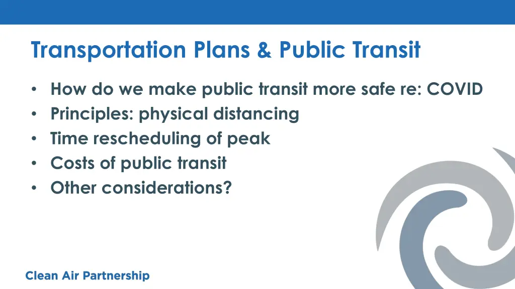 transportation plans public transit