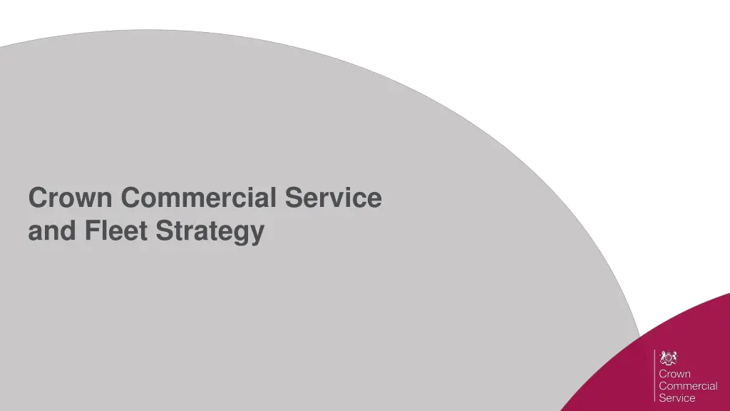 crown commercial service and fleet strategy
