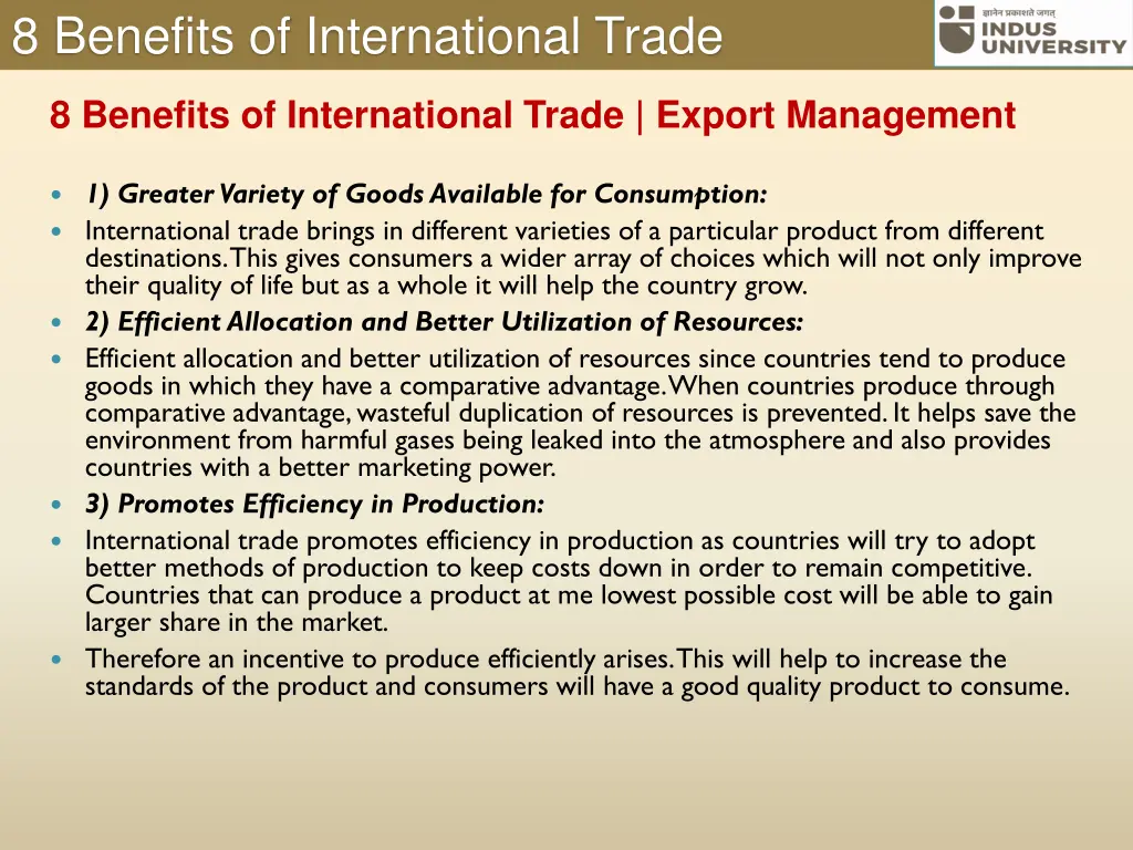 8 benefits of international trade