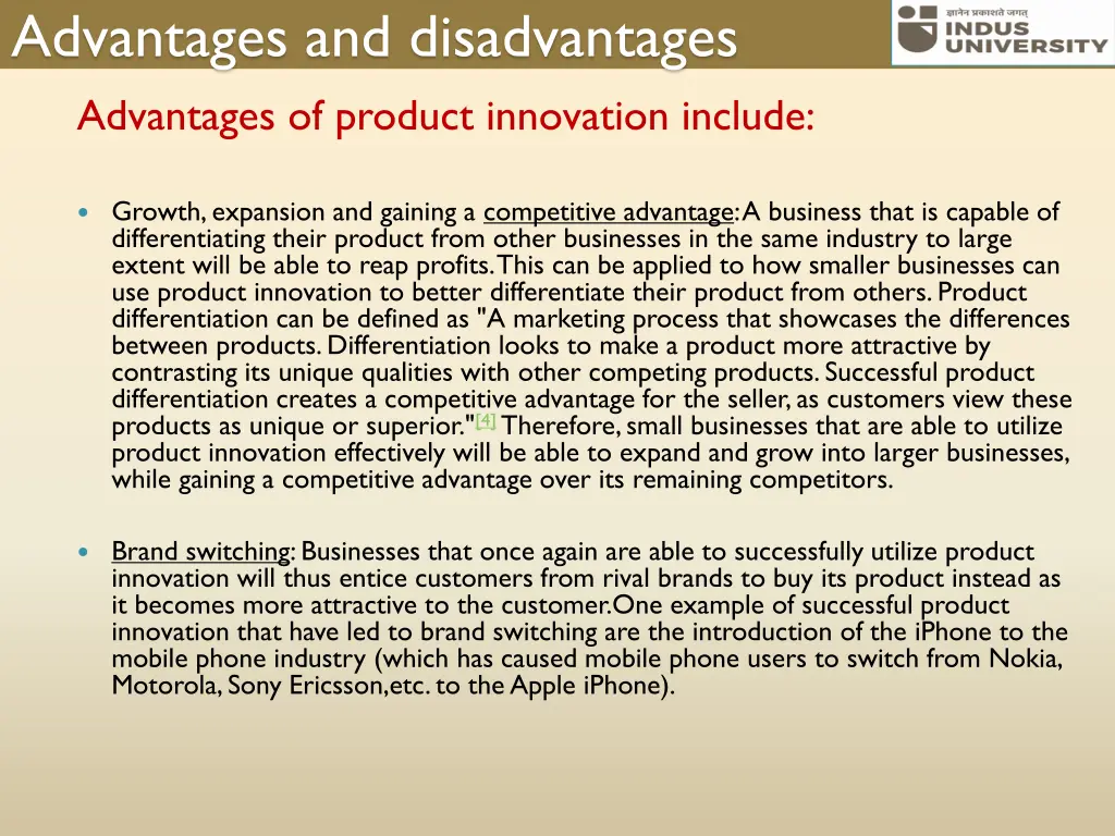 advantages and disadvantages advantages