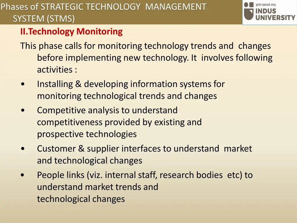phases of strategic technology management system 1