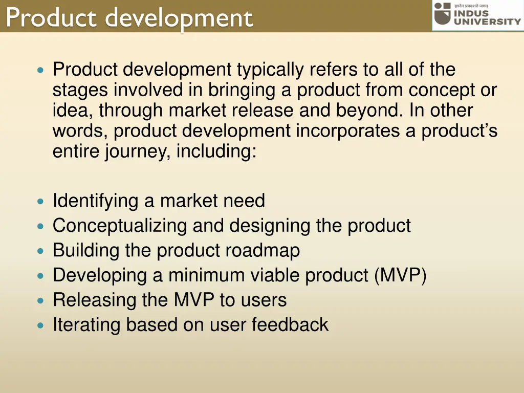 product development